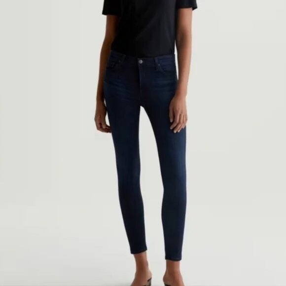 AG Adriano Goldschmied Super Skinny Women's Dark Blue Jeans. Size 28R. - Picture 5 of 6
